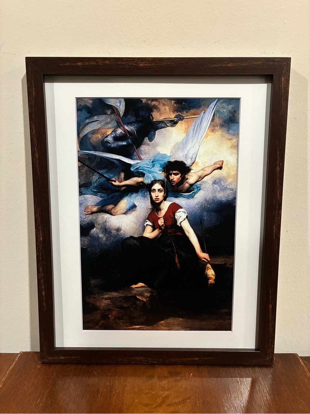Joan of Arc Eugene Thirion Framed Print 12x15 Feminist Witch Wall Art